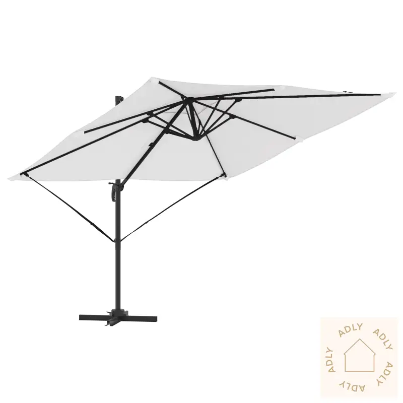 Parasoll For Terrasse Sand Polyester Baldakin 3M