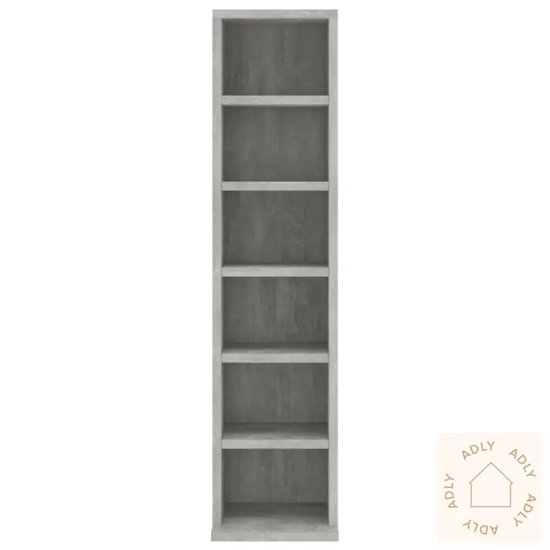 Cd-Skap Betonggrå 21X20X88 Cm Konstruert Tre