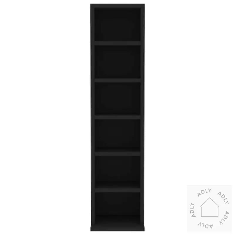 Cd-Skap Svart 21X20X88 Cm Konstruert Tre
