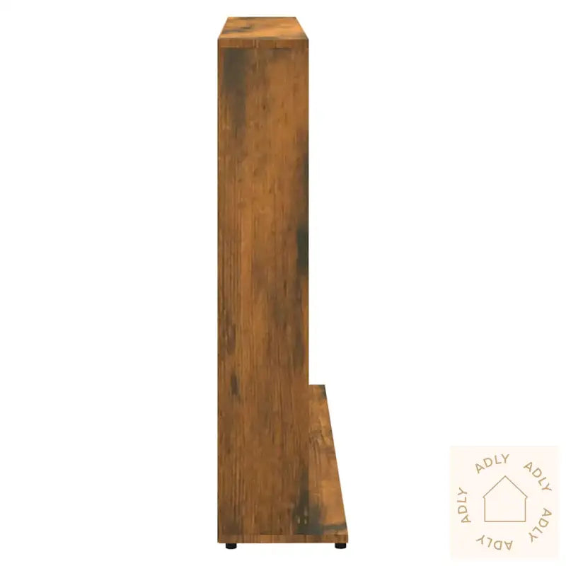 Cd-Skap Røkt Eik 100X23X89,5 Cm Konstruert Tre
