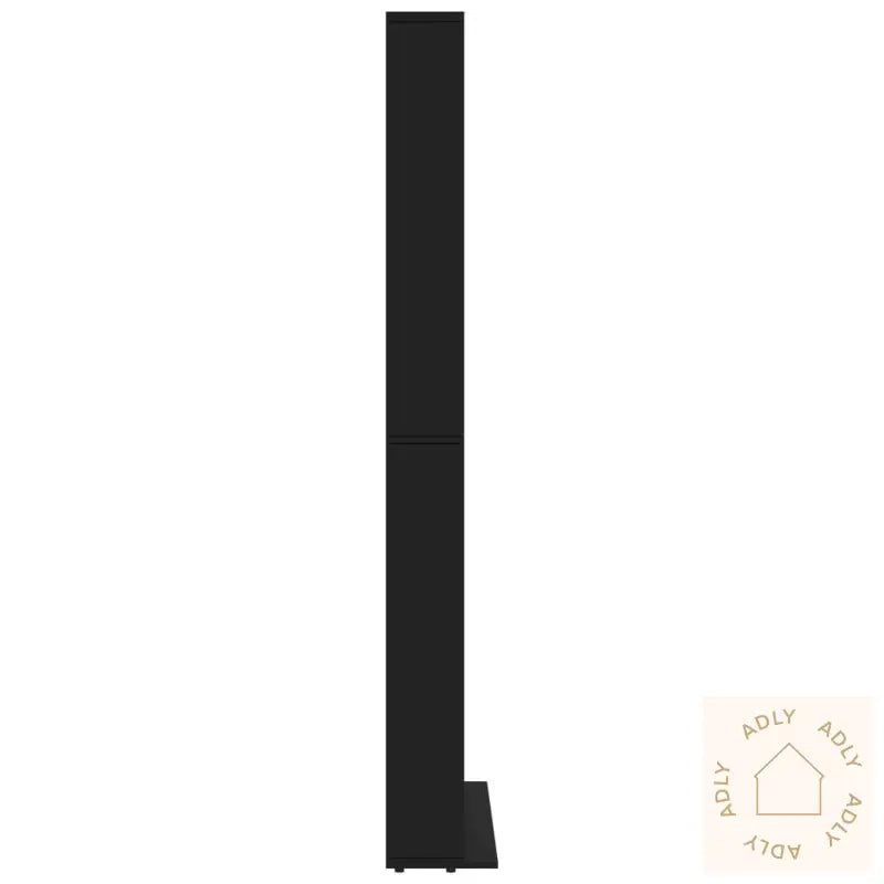 Cd-Hylle Svart 102X16X177,5 Cm Konstruert Tre