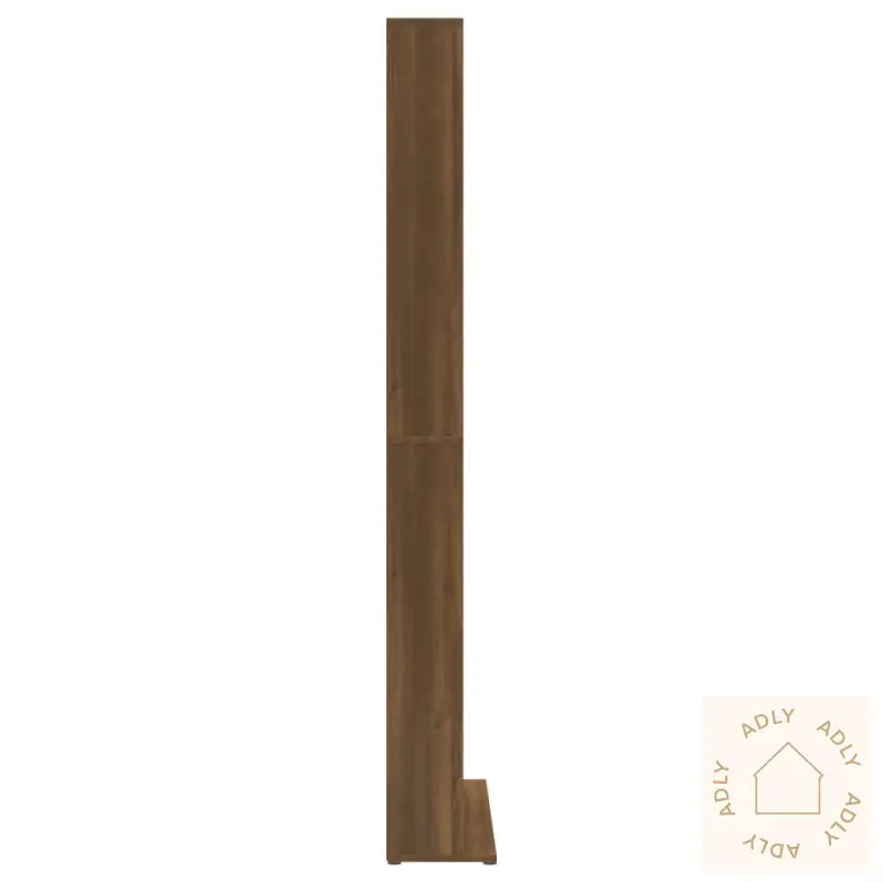 Cd-Skap Brun Eik 102X23X177,5 Cm Konstruert Tre