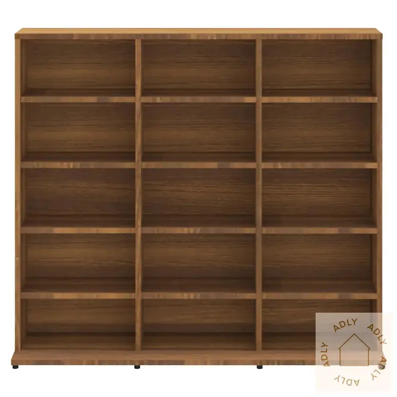 Cd-Skap Brun Eik 100X23X89,5 Cm Konstruert Tre