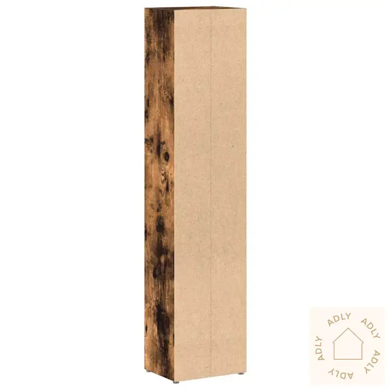 Cd-Skap 2 Stk Røkt Eik 21X16X93,5 Cm Konstruert Tre