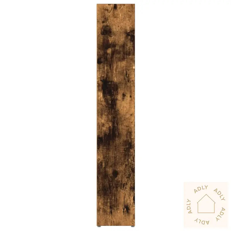 Cd-Skap 2 Stk Røkt Eik 21X16X93,5 Cm Konstruert Tre