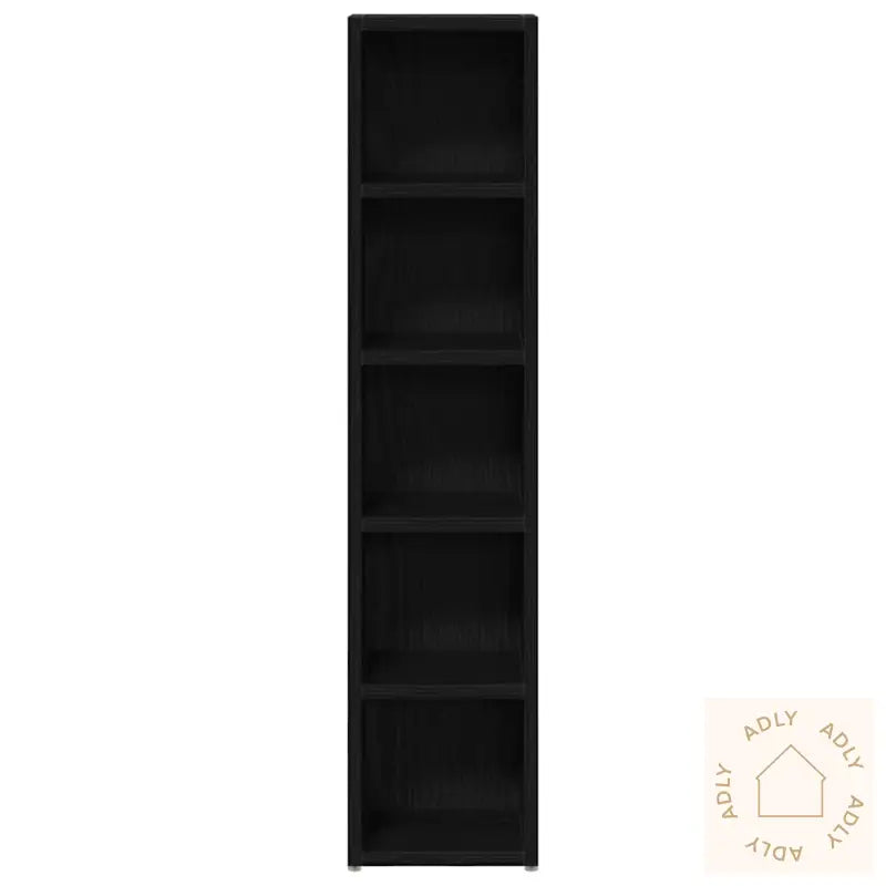 Cd-Skap 2 Stk Svart Eik 21X16X93,5 Cm Konstruert Tre