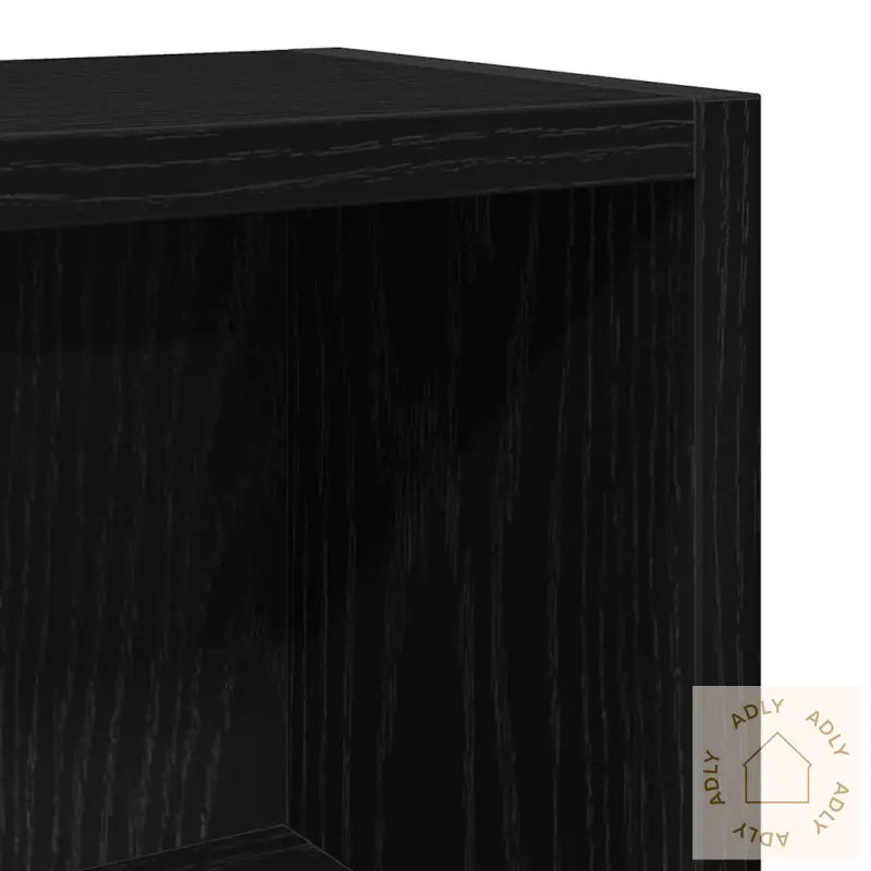 Cd-Skap 2 Stk Svart Eik 21X16X93,5 Cm Konstruert Tre