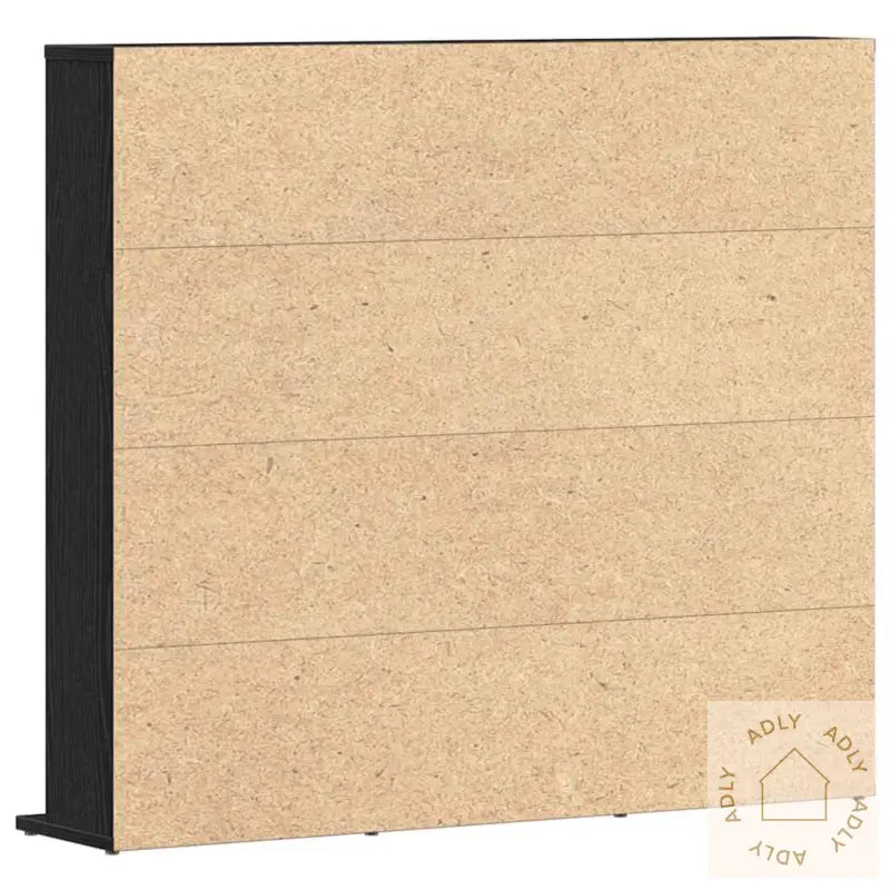 Cd-Skap Svart Eik 100X23X89,5 Cm Konstruert Tre
