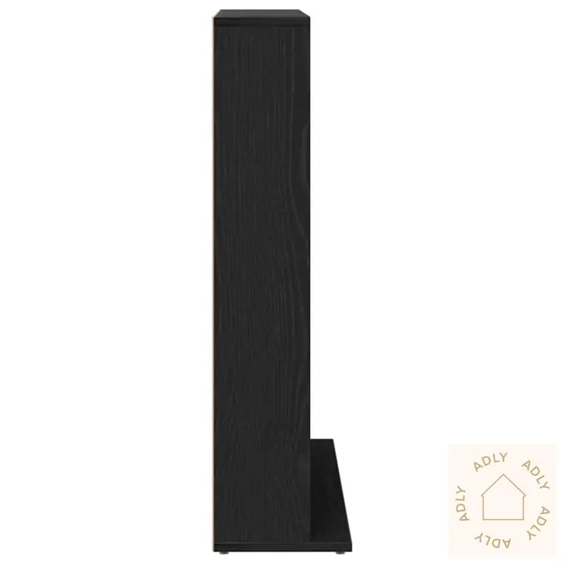 Cd-Skap Svart Eik 100X23X89,5 Cm Konstruert Tre