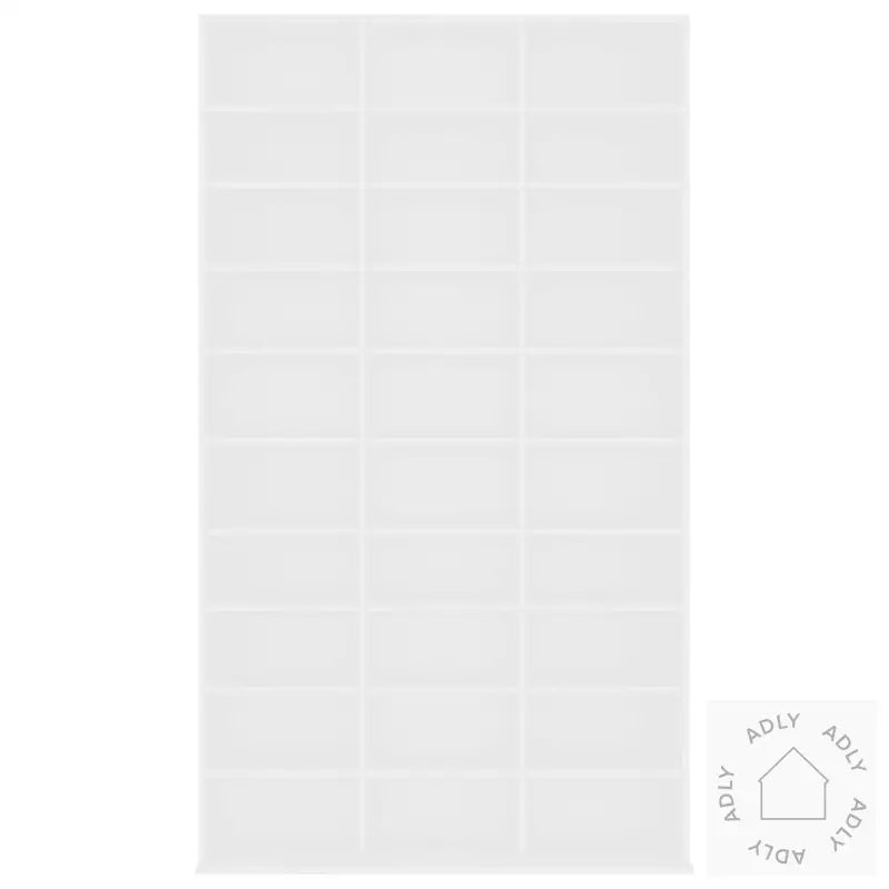 Cd-Hylle Hvit 102X16X177,5 Cm Konstruert Tre