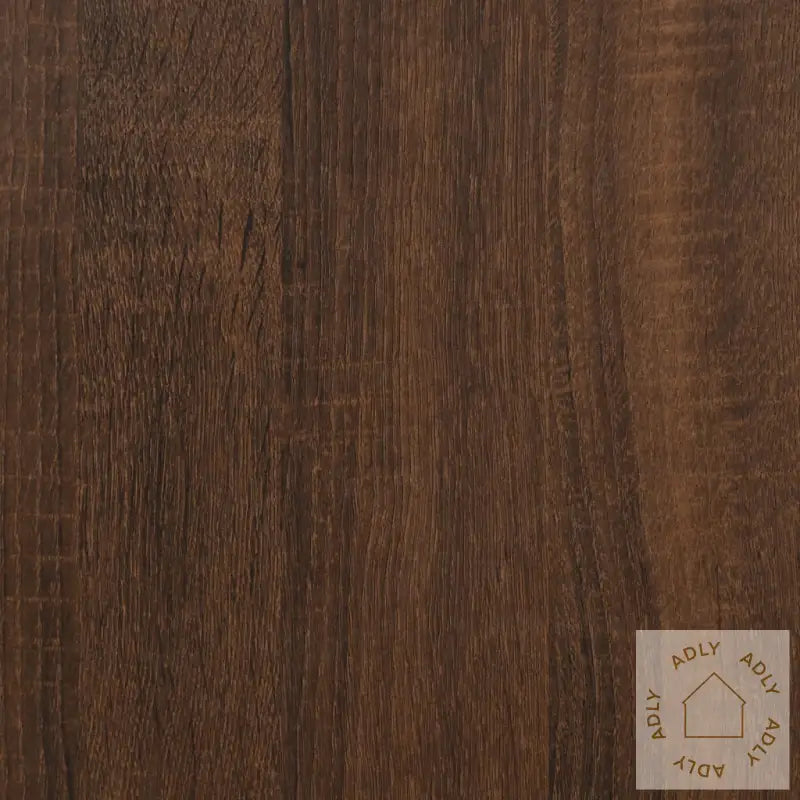Veggmontert Cd-Hylle Brun Eik 100X18X18 Cm Konstruert Tre