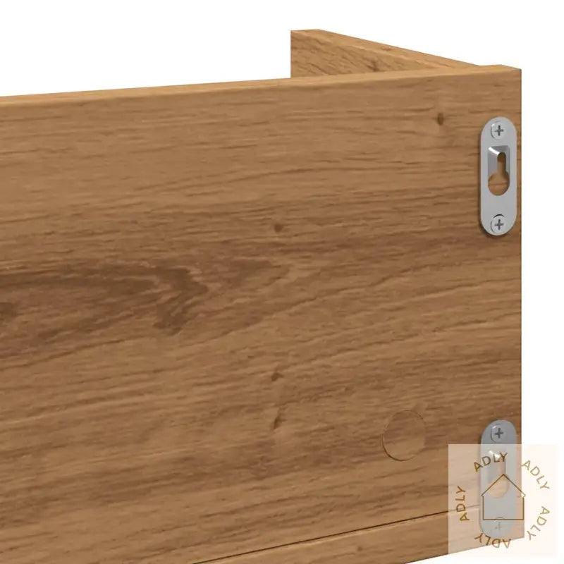 Veggmontert Cd-Hylle Artisan Eik 100X18X18 Cm Konstruert Tre