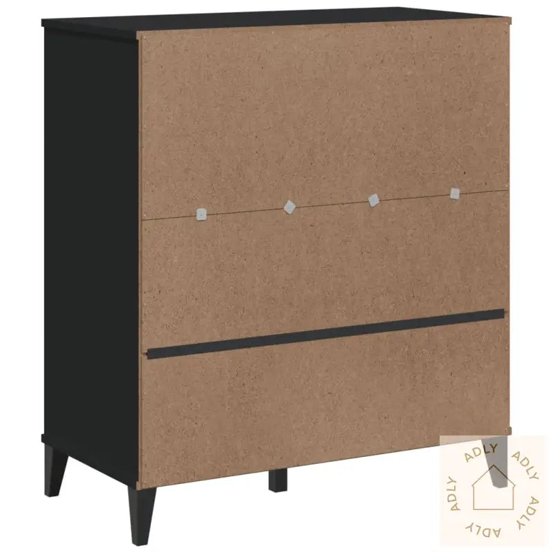 Bokhylle Viken Svart 80X40X90 Cm Konstruert Tre