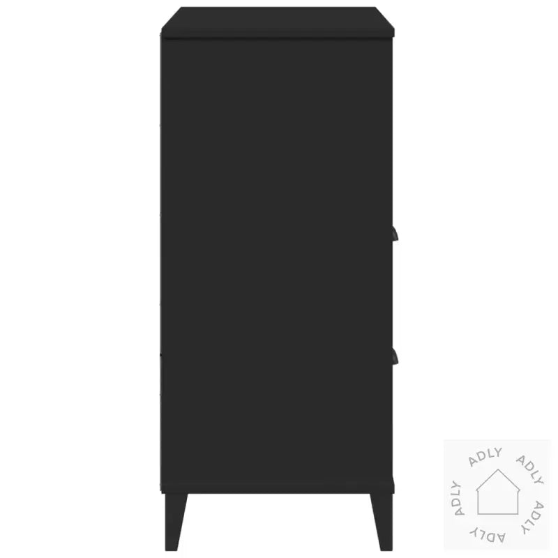 Bokhylle Viken Svart 80X40X90 Cm Konstruert Tre