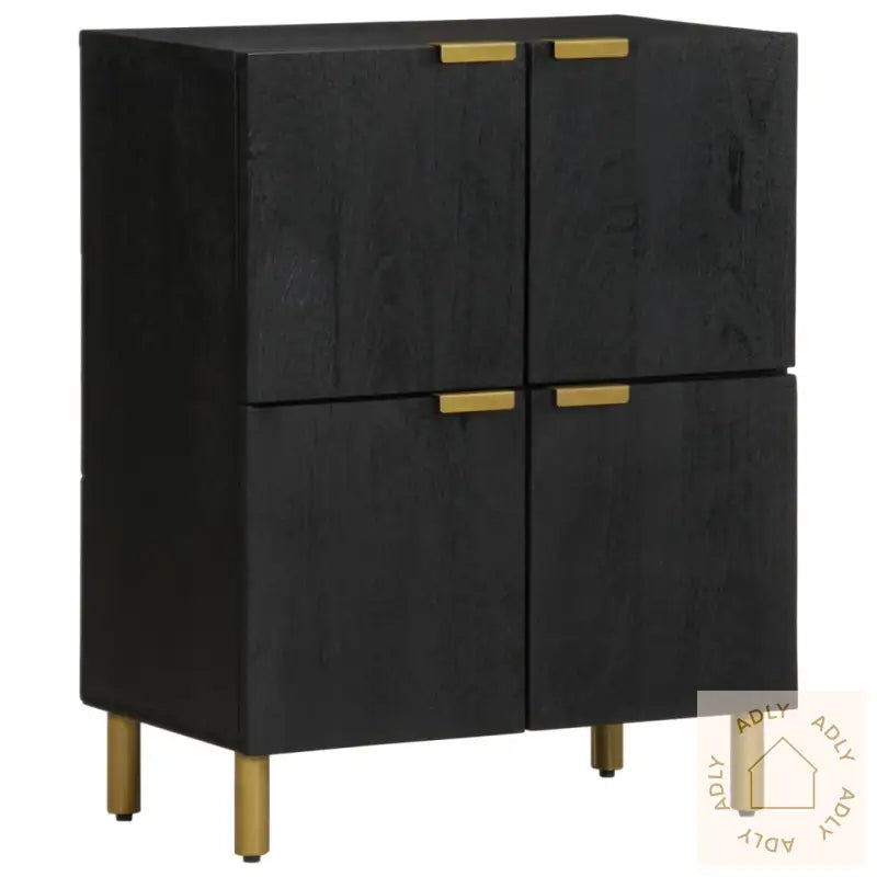 Skjenk Svart 60X33X75 Cm Konstruert Tre