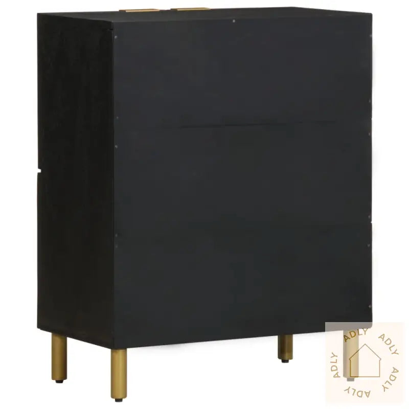 Skjenk Svart 60X33X75 Cm Konstruert Tre