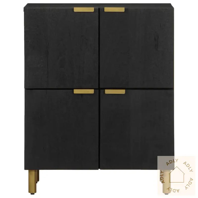 Skjenk Svart 60X33X75 Cm Konstruert Tre
