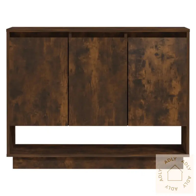Skjenk Røkt Eik 97X31X75 Cm Konstruert Tre