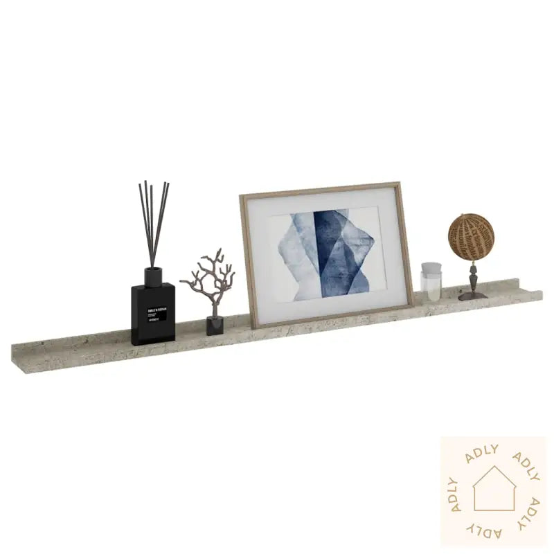 Vegghyller 2 Stk Betonggrå 115X9X3 Cm