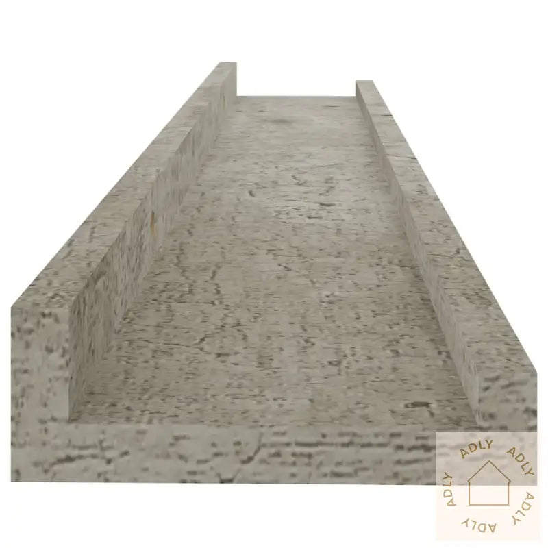 Vegghyller 2 Stk Betonggrå 60X9X3 Cm