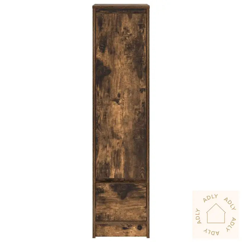 Highboard Røkt Eik 29,5X34X119,5 Cm Konstruert Tre