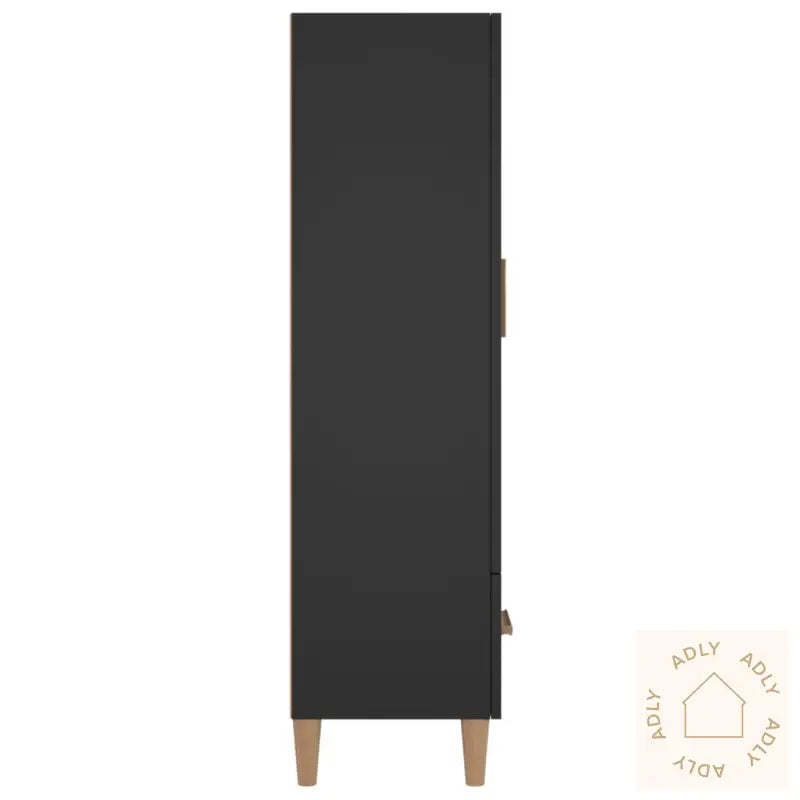 Highboard Svart 70X31X115 Cm Konstruert Tre
