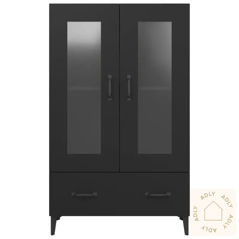 Highboard Svart 70X31X115 Cm Konstruert Tre