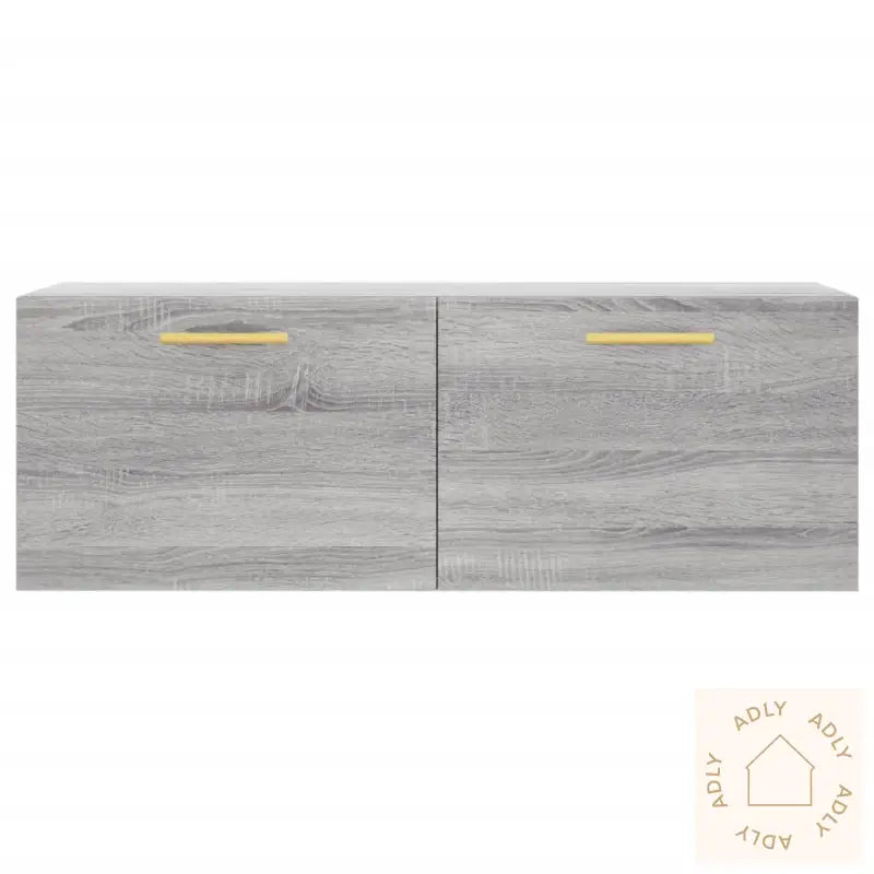 Veggskap Grå Sonoma 100X36,5X35 Cm Konstruert Tre