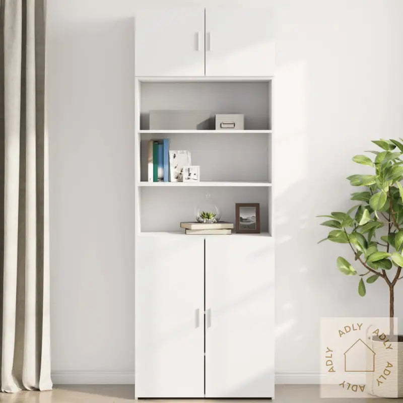 Veggskap Hvit 80X42,5X40 Cm Konstruert Tre