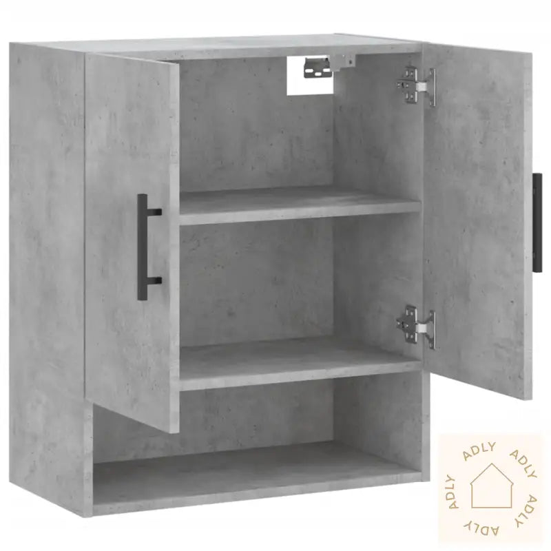 Veggskap Betonggrå 60X31X70 Cm Konstruert Tre