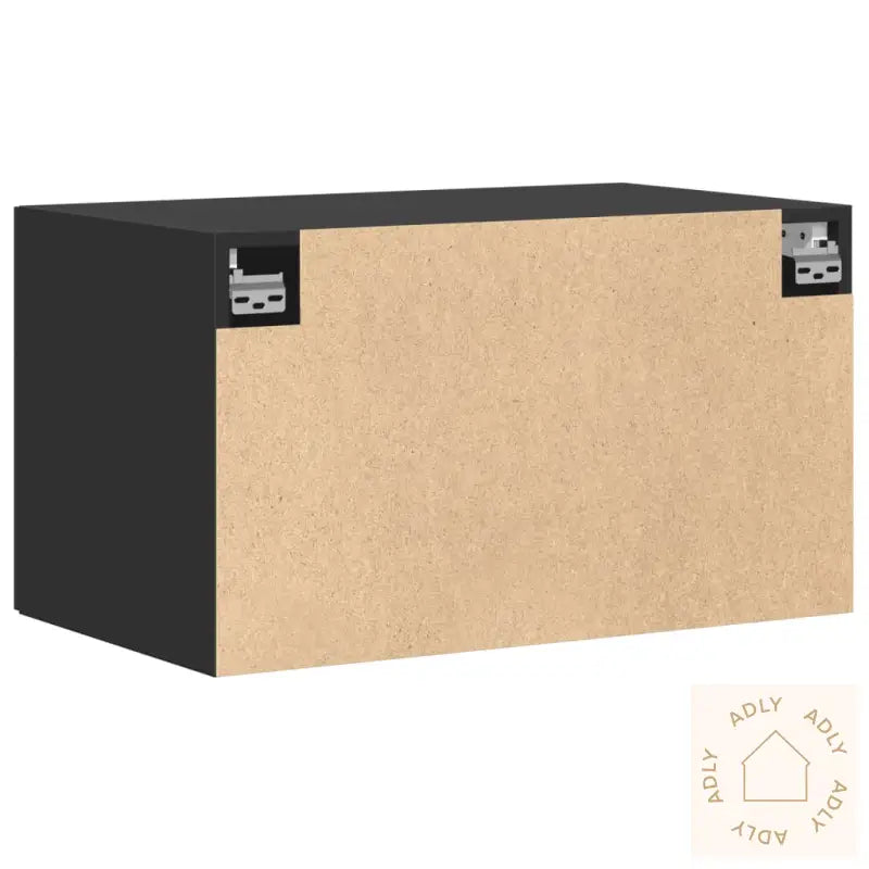 Veggskap Svart 70X42,5X40 Cm Konstruert Tre