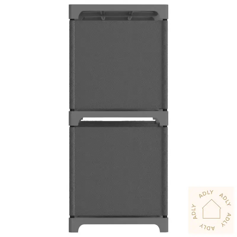 Displayhylle Med 5 Kuber Grå 103X30X72,5 Cm Stoff
