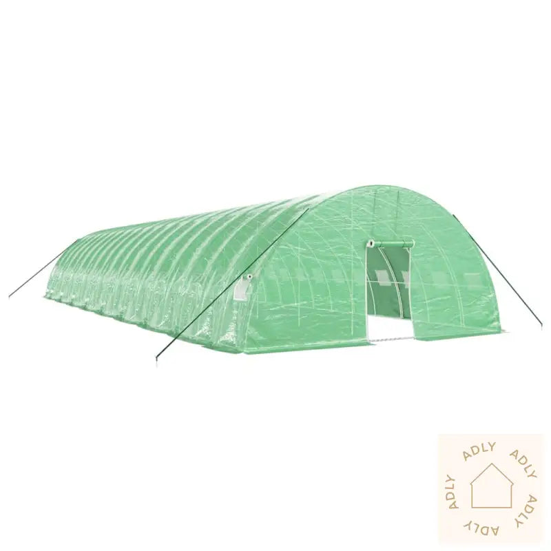 Drivhus Med Stålramme Grønn 108 M² 18X6X2,85 M