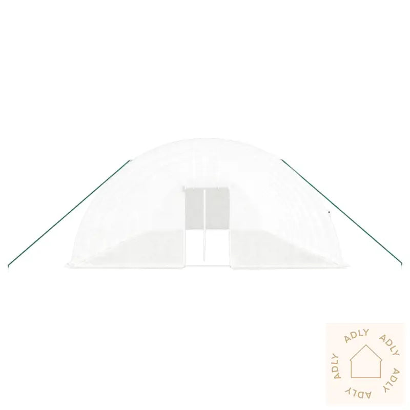 Drivhus Med Stålramme Hvit 84 M² 14X6X2,85 M