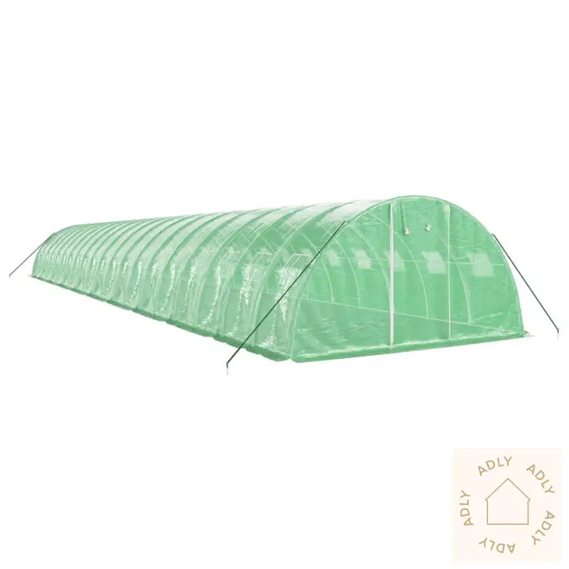 Drivhus Med Stålramme Grønn 80 M² 20X4X2 M