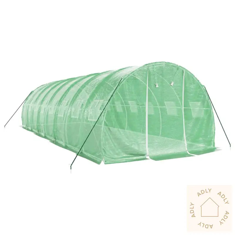 Drivhus Med Stålramme Grønn 24 M² 8X3X2 M