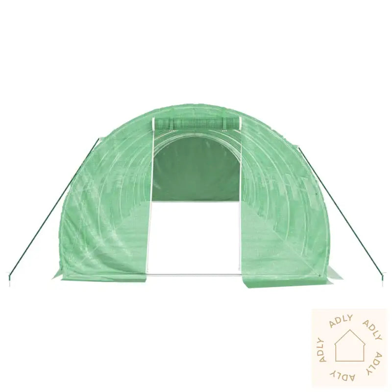 Drivhus Med Stålramme Grønn 24 M² 8X3X2 M