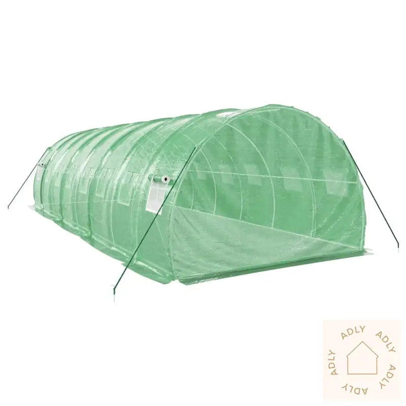 Drivhus Med Stålramme Grønn 24 M² 8X3X2 M
