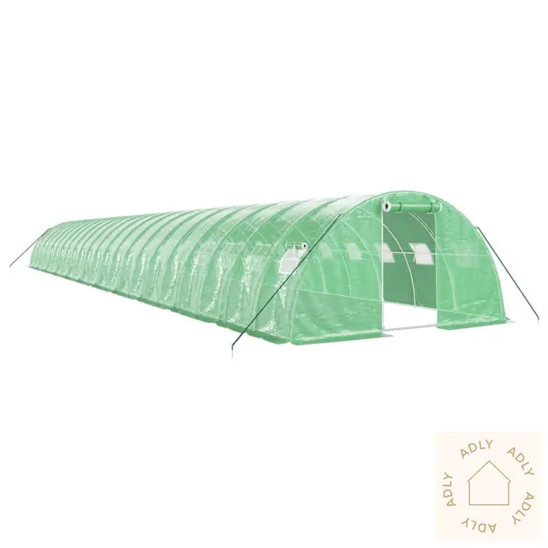 Drivhus Med Stålramme Grønn 88 M² 22X4X2 M