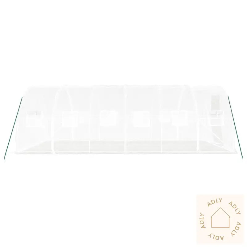 Drivhus Med Stålramme Hvit 18 M² 6X3X2 M
