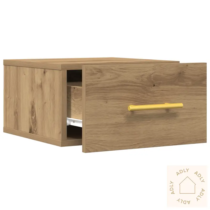 Nattbord 2 Stk Veggmontert Artisan Eik 35X35X20 Cm