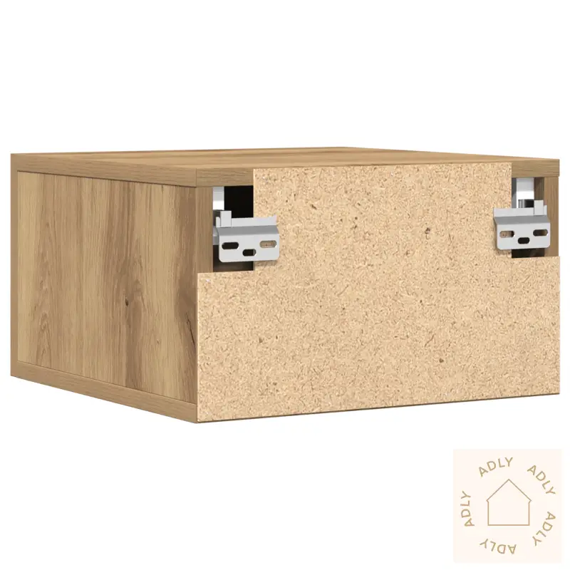 Nattbord 2 Stk Veggmontert Artisan Eik 35X35X20 Cm