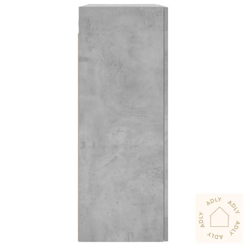 Veggskap 2 Stk Betonggrå Konstruert Tre