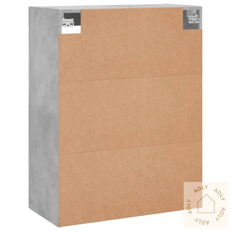 Veggskap 2 Stk Betonggrå Konstruert Tre