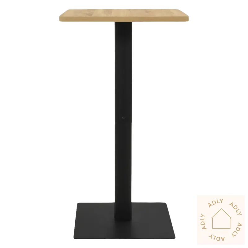 Elegant bistrobord passer perfekt ute og inne med square bar table black base montering kreves