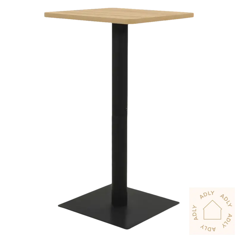 Bild av elegant bistrobord med svart base som passer perfekt ute og inne, montering kreves