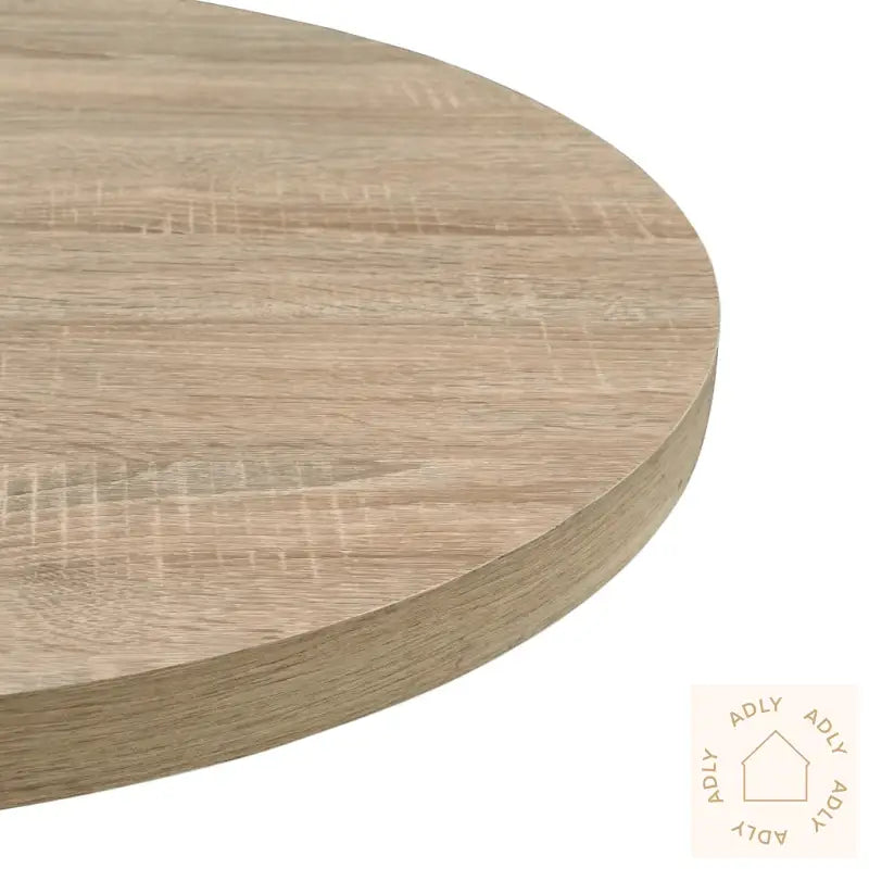 Bistrobord Mdf Og Stål Rund 80X75 Cm Eikefarge