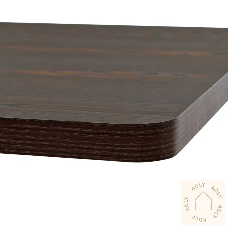 Bistrobord Mdf Og Stål Firkantet 80X80X75 Cm Mørk Aske