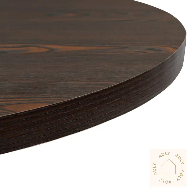 Bistrobord Mdf Og Stål Rund 80X75 Cm Mørk Aske