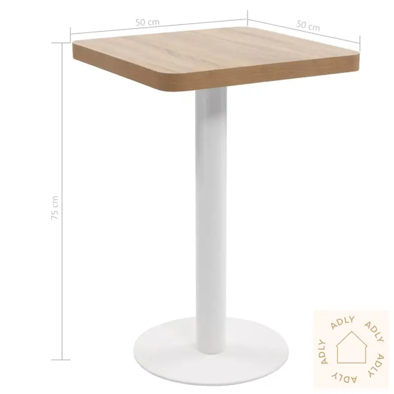 Bistrobord Lysebrun 50X50 Cm Mdf